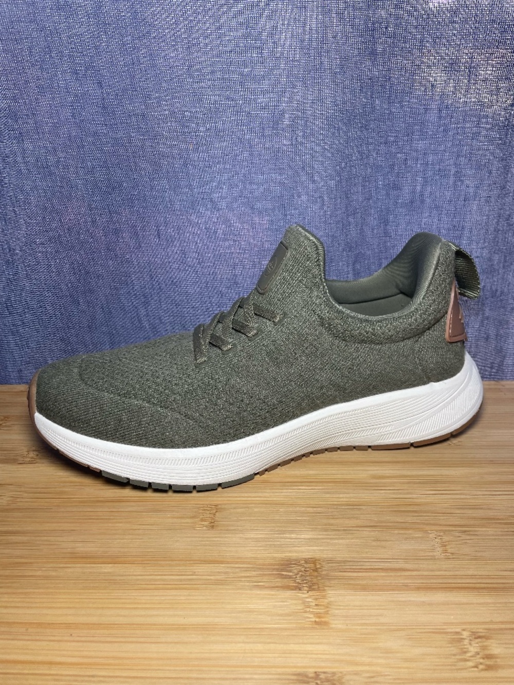 Peter Millar Tellustride Mens 9 Dark Olive Green Knit Sneakers Shoes MF24EF90
